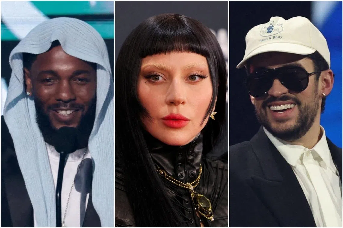 Grammys: Early wins for Kendrick Lamar, Lady Gaga, Bad Bunny as ceremony begins
