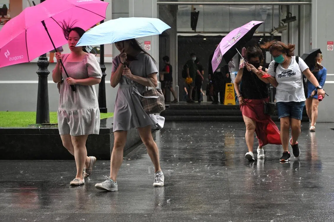 A monsoon surge over the South China Sea led to every rainfall station across the island recording more than 100mm of rain on Feb 28, 2023.