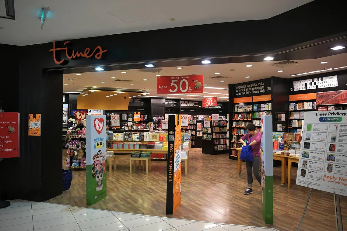 A first warning sign came in 2019 when it wound up its Centrepoint branch, once one of the biggest bookstores in Singapore at 8,000 sq ft. 