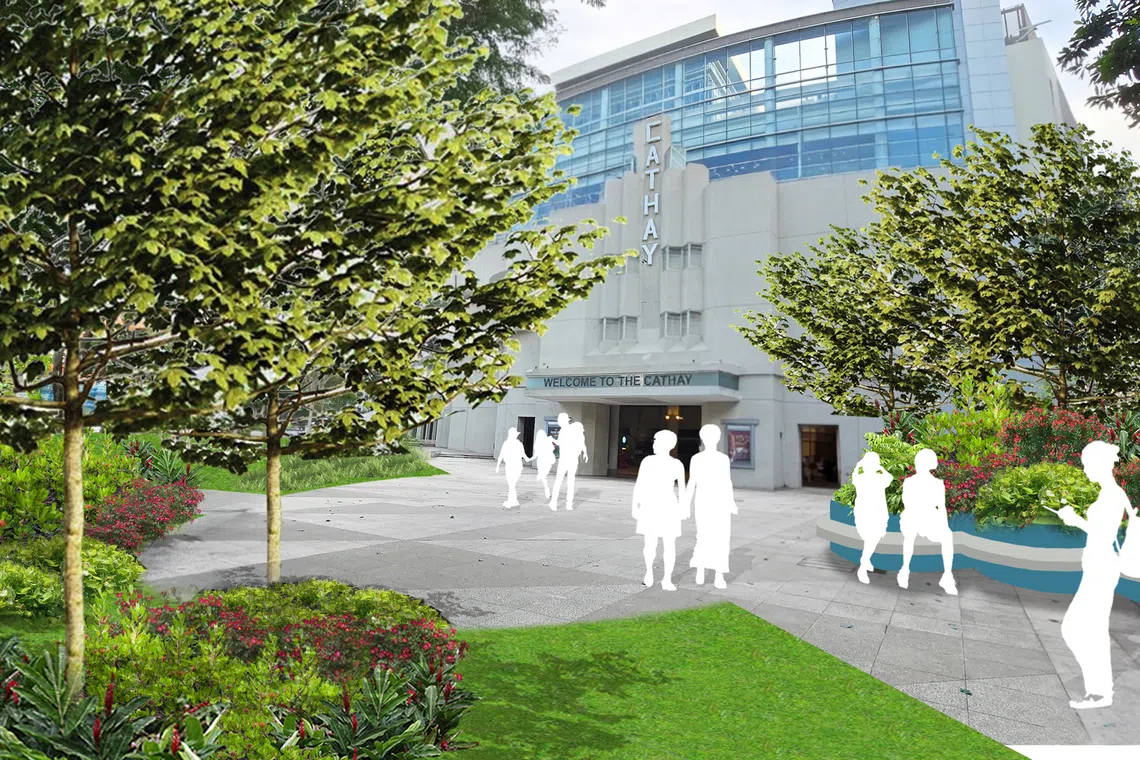 An artist’s impression of the potential link bridge to Fort Canning Park.