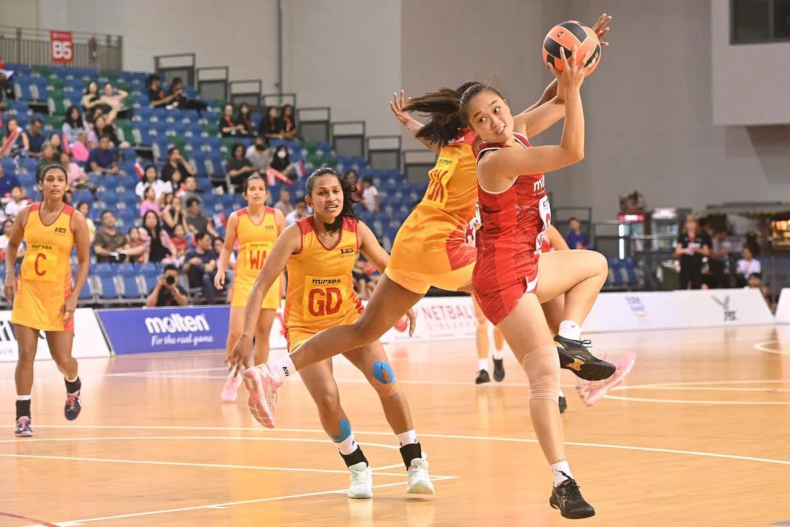 Singapore co-captain Toh Kai Wei (with ball) is confident her team will be able to perform well against Papua New Guinea in the Nations Cup final on Saturday.