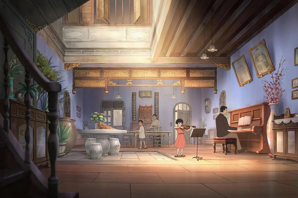 The Violinist is set to become Singapore's next animated feature film. The historical drama is a co-production with Taiwan and Japan. Credit: Robot Playground Media