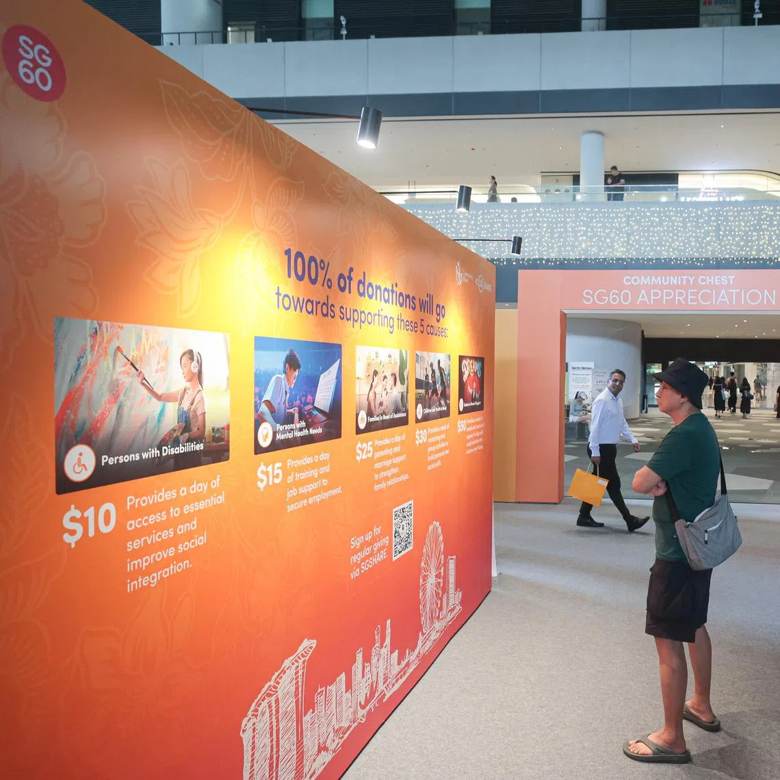 An event celebrating the SG60 SGShare campaign at Punggol Coast Mall on March 7.