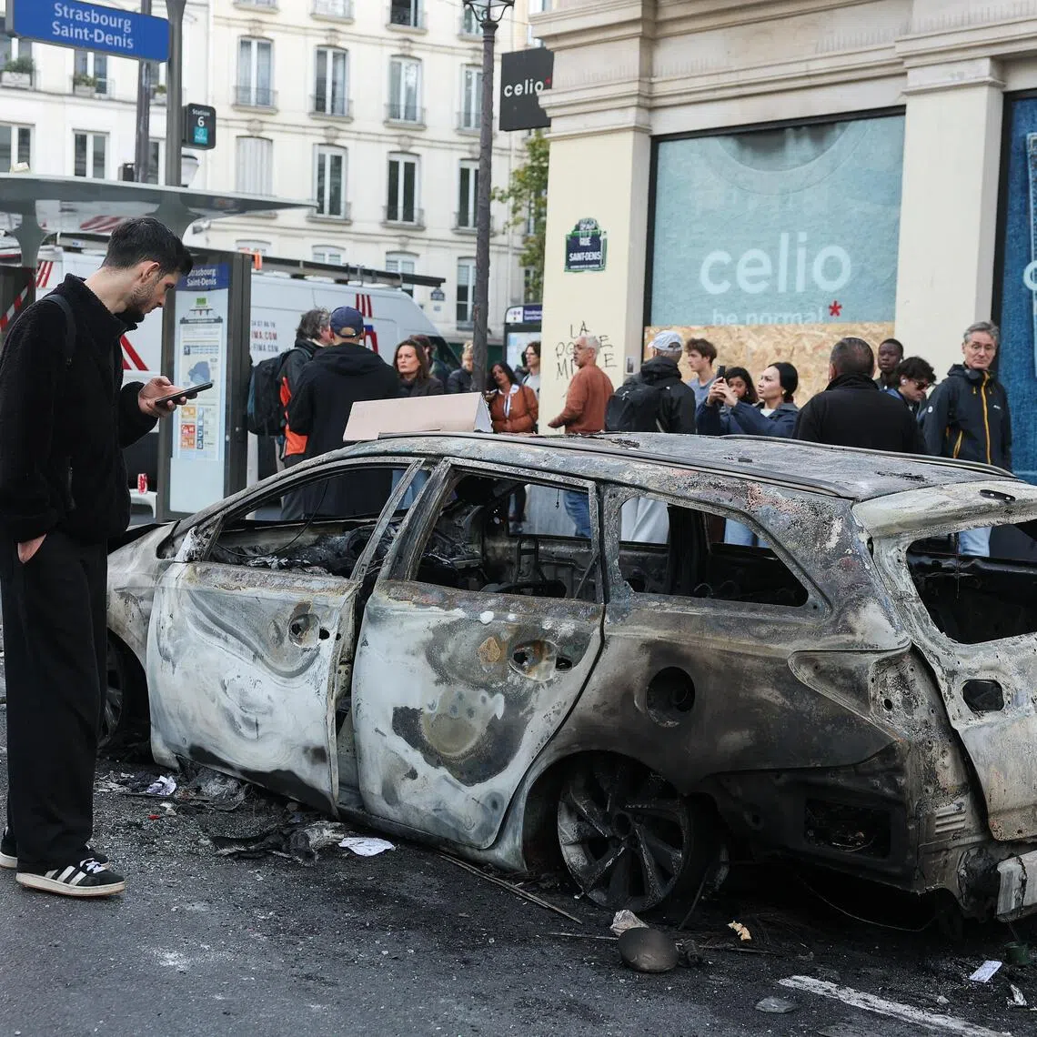 France suffered some of its worst urban violence in recent years on Oct 17, as clashes followed a national day of demonstrations against the cost of living and rising fuel prices.
