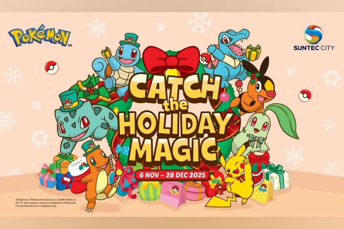 From Nov 6 to Dec 28, Suntec City’s Atrium (Tower 1 & 2) will light up with various Pokemon-themed installations to mark the year-end festivities.