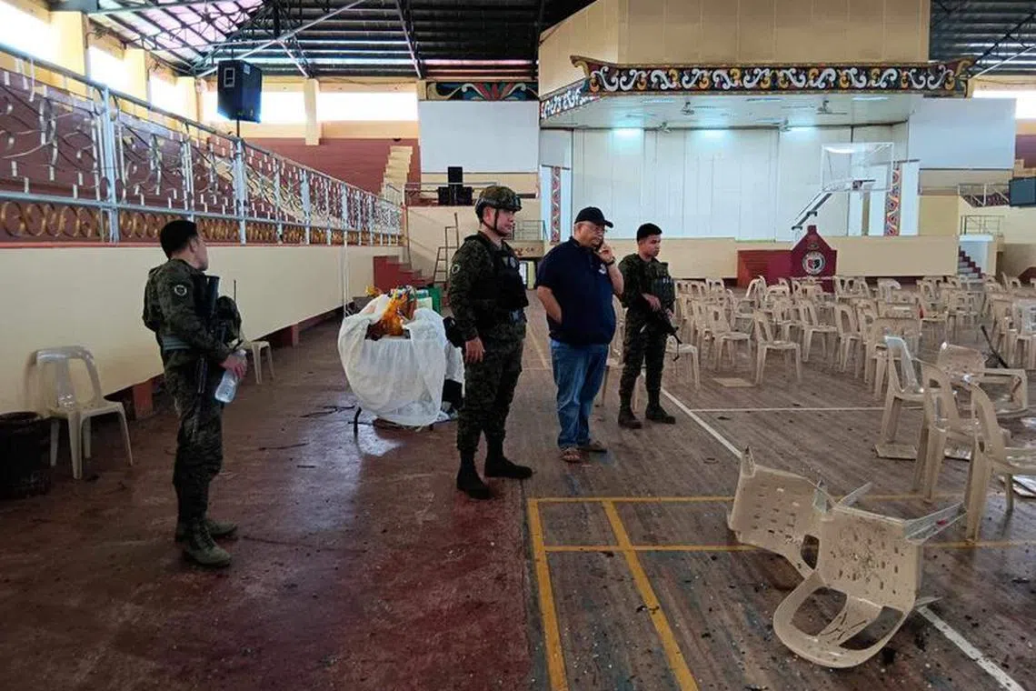 The attack was carried out in a university gymnasium in Marawi. 
