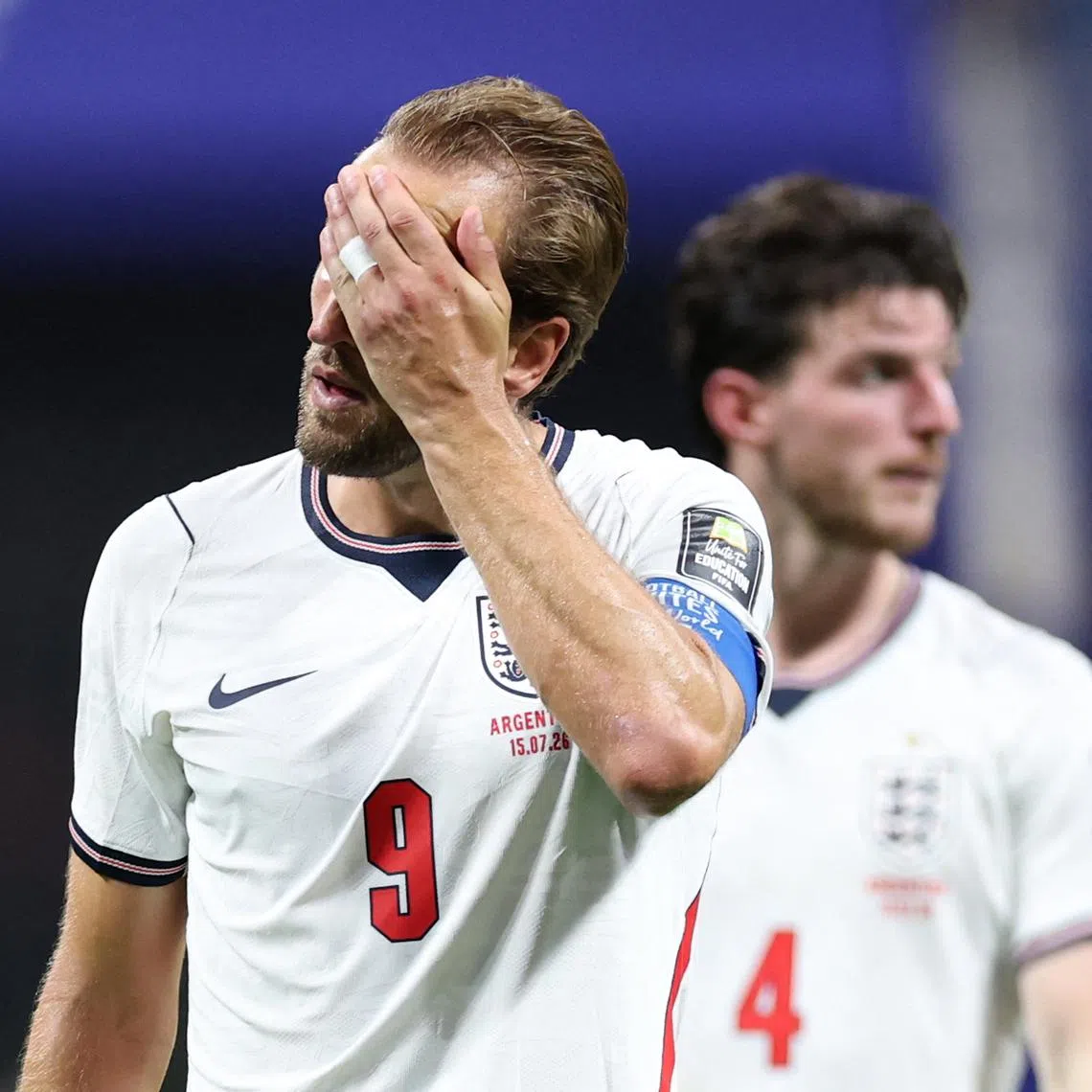 It was the third time since the 2018 World Cup that England have lost a major championship semi-final or final after taking the lead.