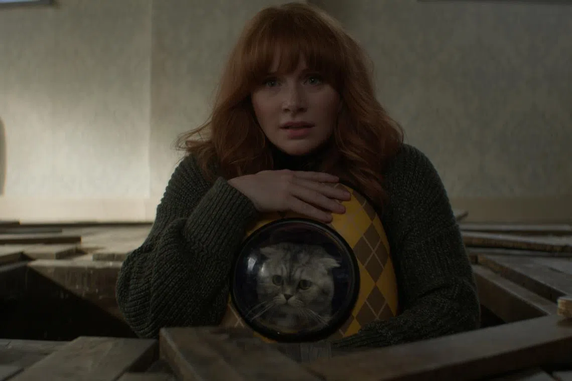 Bryce Dallas Howard is Elly Conway in ARGYLLE, directed by Matthew Vaughn