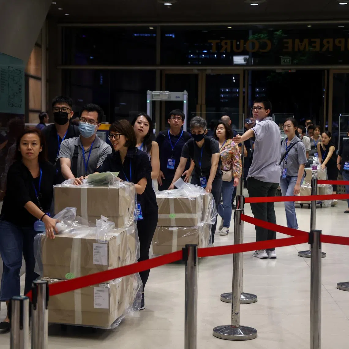 Arrival of the 2023 Presidential Election ballot boxes to be kept in a safe place at the Supreme Court for 6 months, on Sept 1 last year.