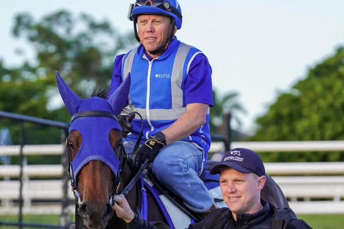 tatts26 -  The father-and-son training partnership of Chris (the rider) and Corey Munce have a strong chance of ending with a flourish in Australia's last Group 1 race of the 2025-2026 racing season, the Tattersall's Tiara (1,400m) at Eagle Farm on June 27, with Gerringong.

PHOTO: MUNCE RACING/FACEBOOK