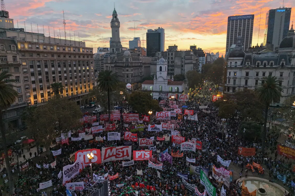 Poverty rate tests Argentina's Milei ahead of election