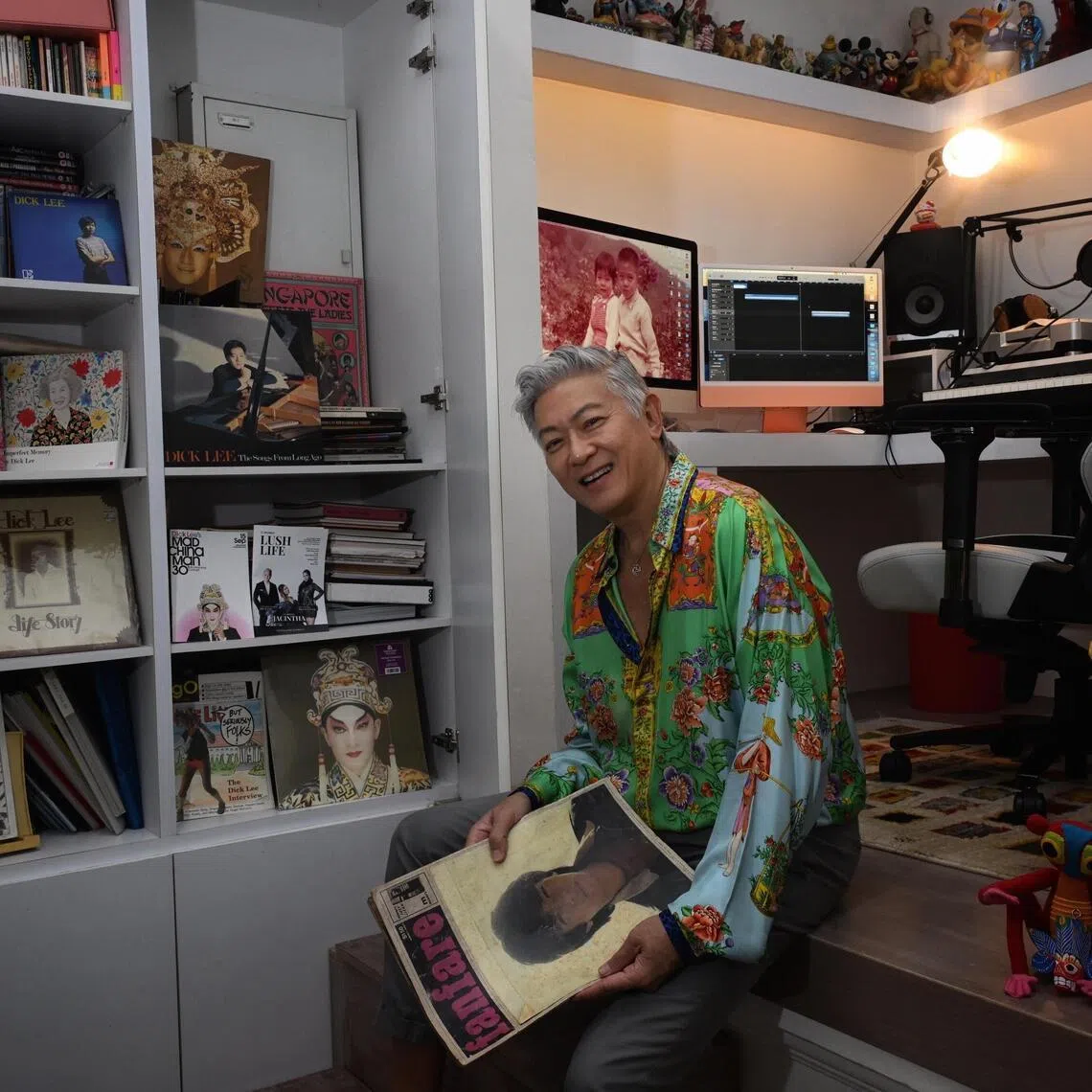 Dick Lee in the study room at his house on June 25, 2026.