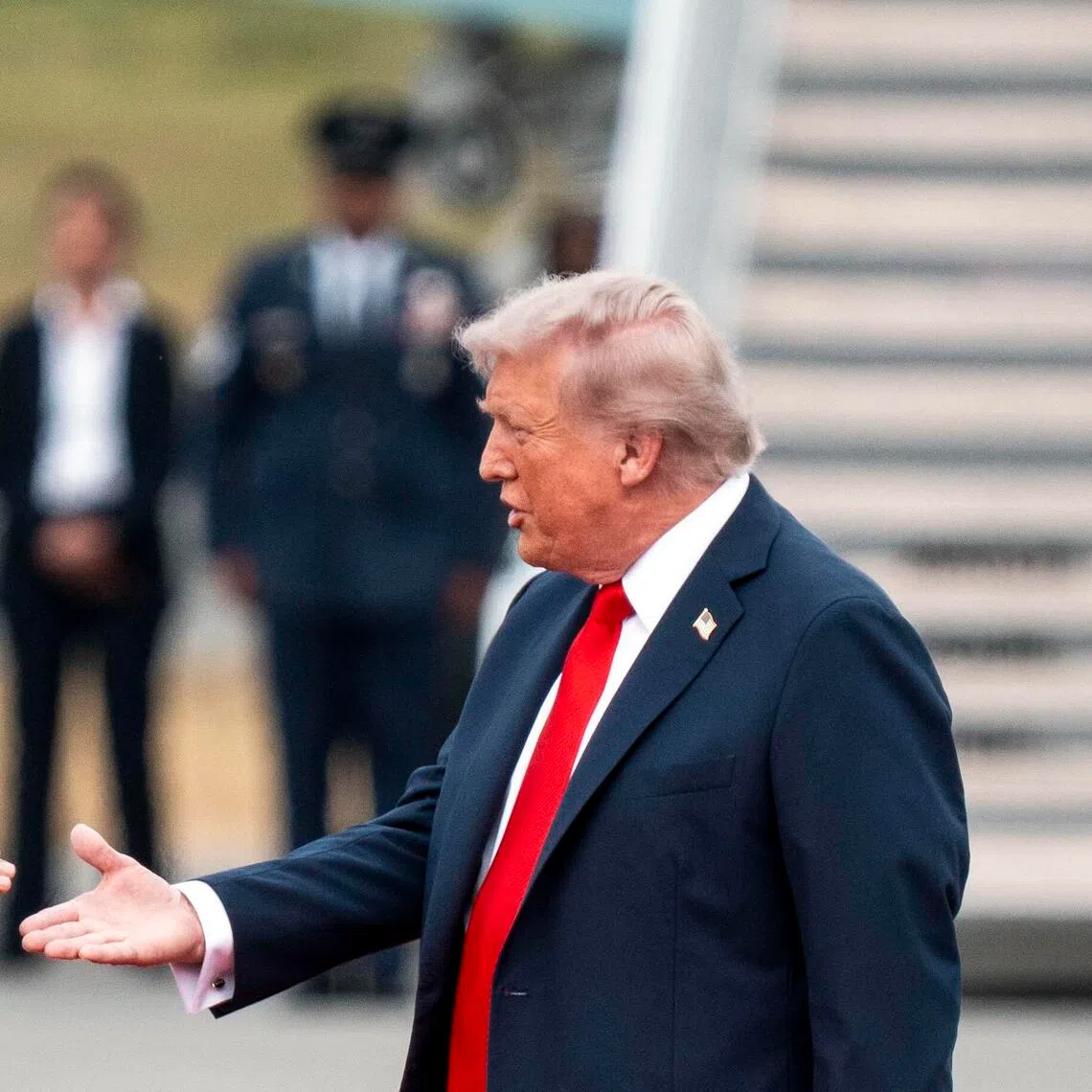 FILE Ñ President Donald Trump, right, with President Vladimir Putin of Russia at the two leadersÕ summit meeting in Anchorage, Alaska on Aug. 15, 2025. Even as Putin has pounded Ukrainian cities and waged grinding warfare in the countryÕs east, he has invested dozens of hours into flattering Trump, dangling the prospect of Russian-American business deals and sending the message that Russia is open to talks to end its invasion.  (Doug Mills/The New York Times
