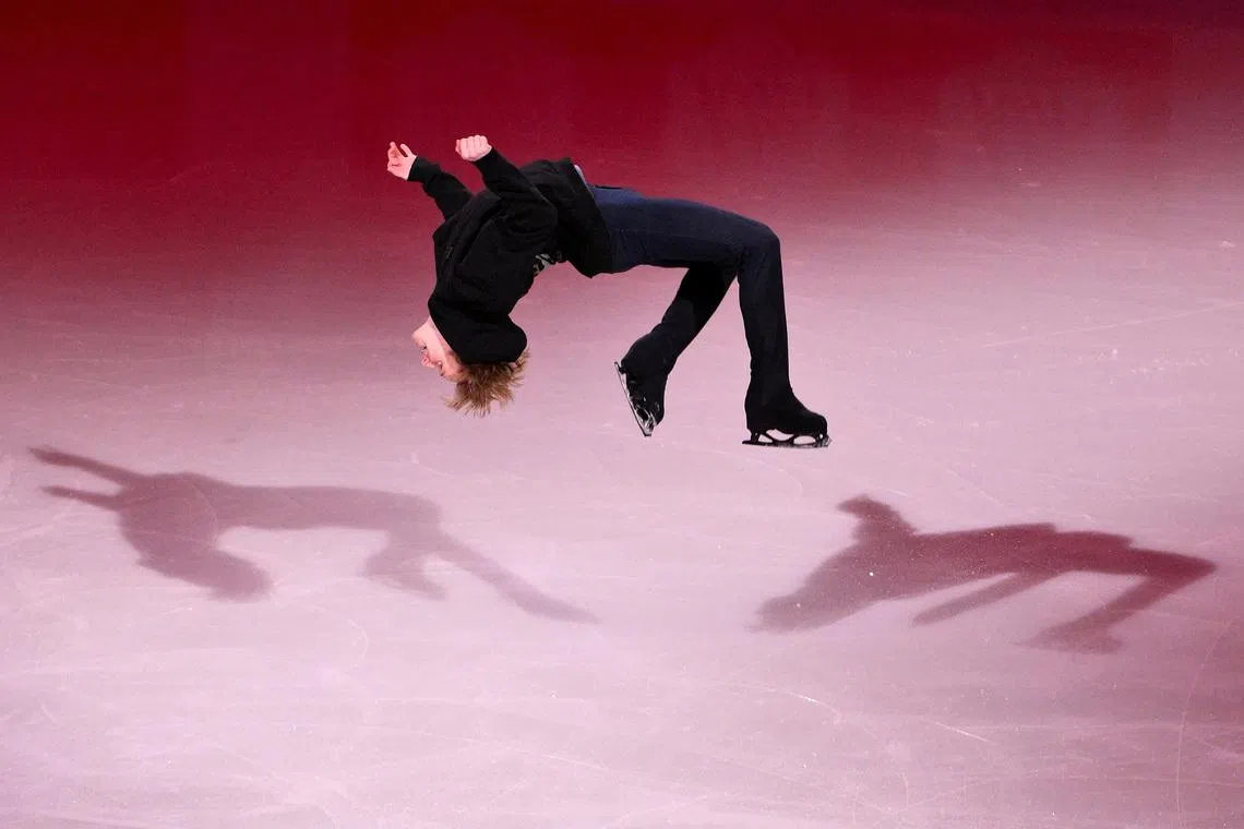 Jan 11, 2026; St. Louis, Missouri, UNITED STATES; Ilia Malinin performs during the 2026 U.S. Figure Skating Championships at Enterprise Center. Mandatory Credit: Jeff Curry-Imagn Images     TPX IMAGES OF THE DAY