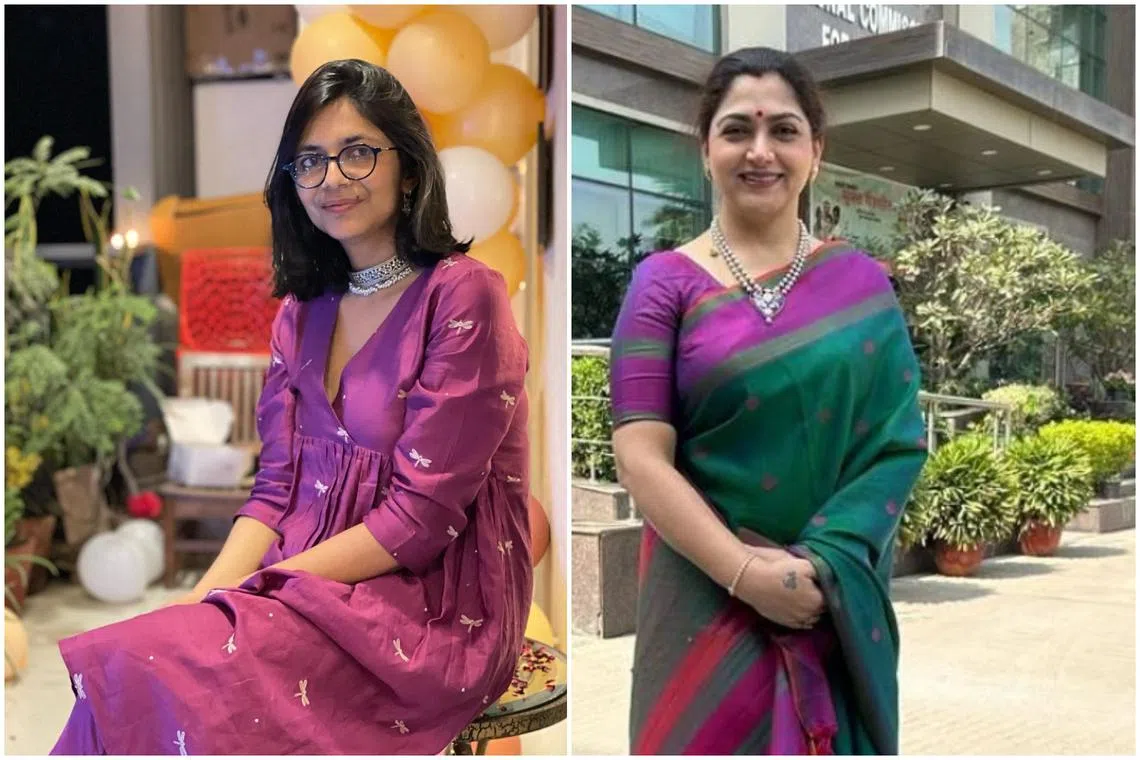 Delhi Commission for Women chair Swati Maliwal (left) and actor-turned-politician Khushbu Sundar both publicly revealed they had been sexually assaulted by their fathers.