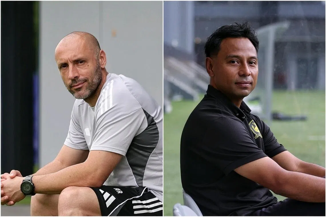 Coaches have point to prove in Lion City Sailors v BG Tampines Rovers Singapore Cup showdown
