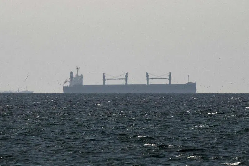 A cargo ship near the Strait of Hormuz through which nearly one-fifth of the world's oil consumption passes.