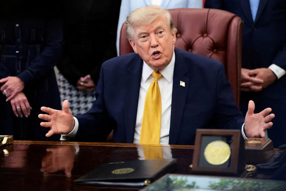US President Donald Trump’s White House released a game depicting migrant chases, wall-building and “Trump accounts”, which was criticised by rights groups.
