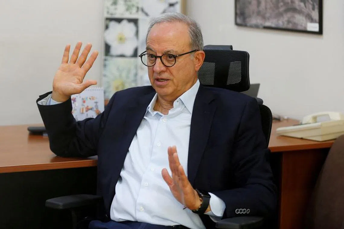 FILE PHOTO: Marwan al-Muasher, a former foreign minister of Jordan, speaks during an interview with Reuters TV in Amman, Jordan August 14, 2020. REUTERS/Muhammad Hamed/File Photo
