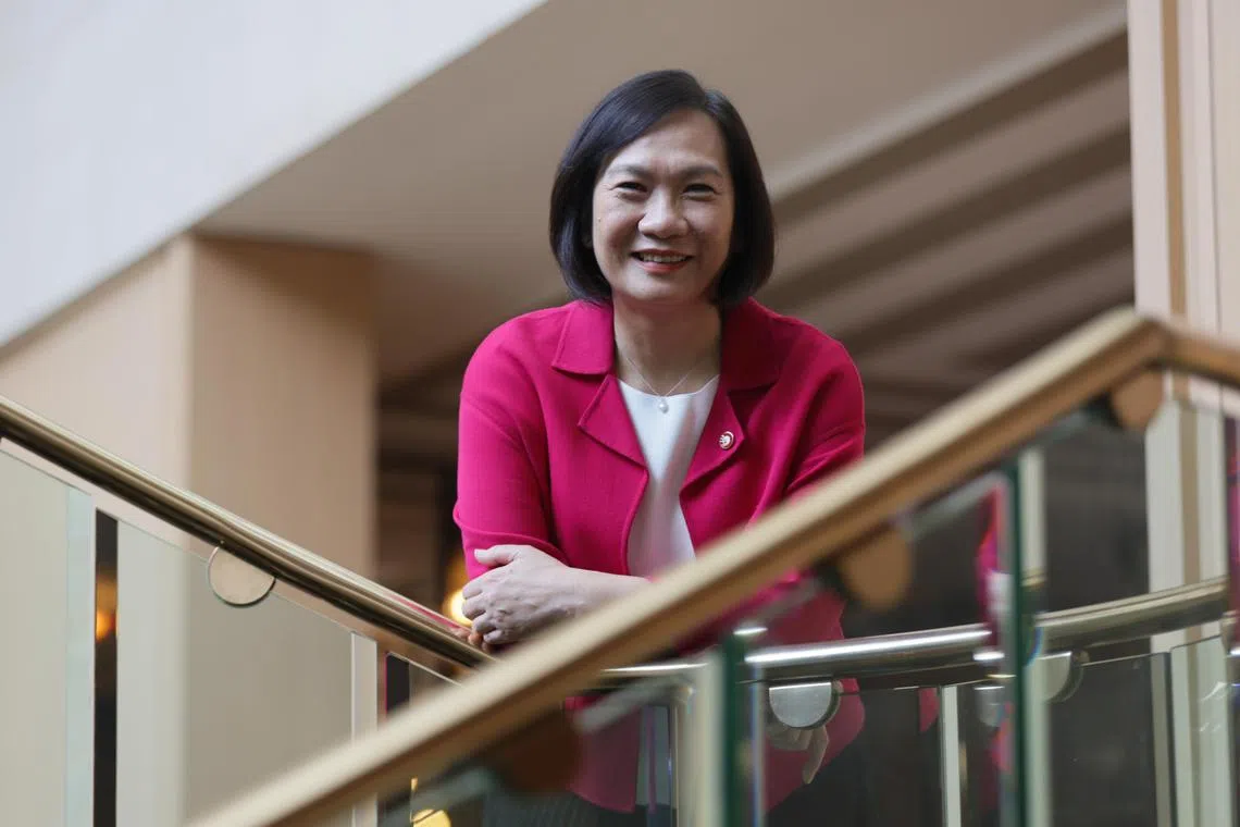 ST20231005_202342832516: Gin Tay/ cthelen/ Colin R Tan/

Profile of Helen Wong, Group CEO, OCBC photographed during the Future Summit 2023 at The Ritz-Carlton, Millenia Singapore on Oct 5, 2023.