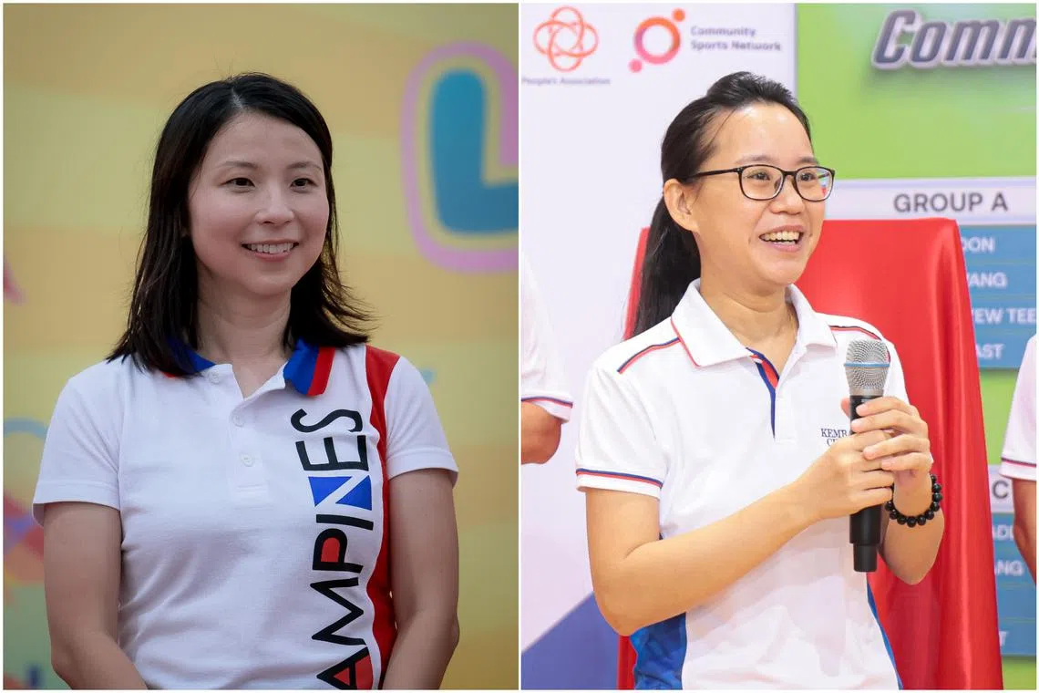 Two new faces, Dr Charlene Chen (left) and Dr Choo Pei Ling, have featured on banners with elected MPs in Tampines and Marine Parade GRCs.