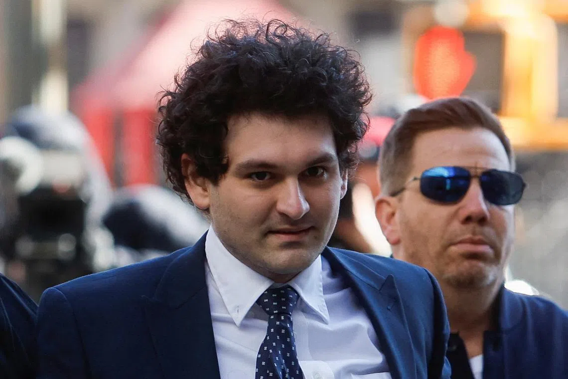 Sam Bankman-Fried is pictured outside the Manhattan federal court in New York City, on March 30, 2023.