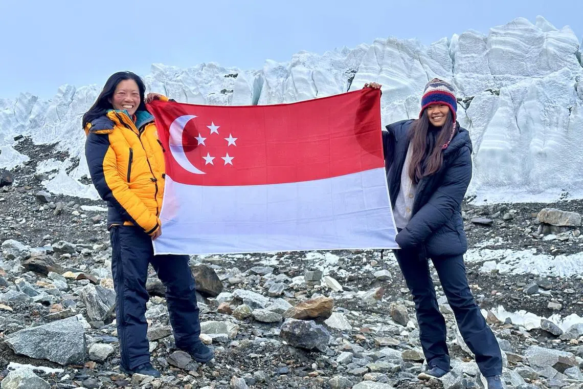 On July 27, Ms Sim Phei Sunn and Ms Vincere Zeng became the first two Singaporean women to conquer the world's two highest peaks. 