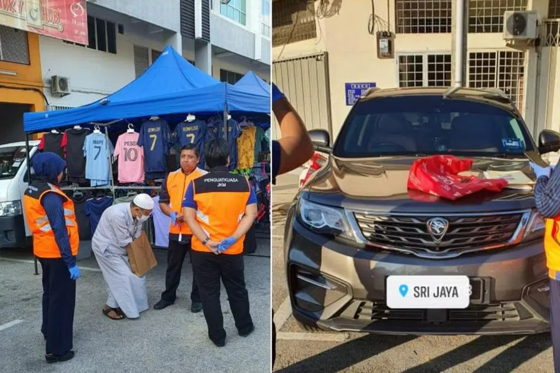 Social welfare officers were shocked to find the man can get up to RM500 (S$140) a day by just begging and is the owner of an SUV. 