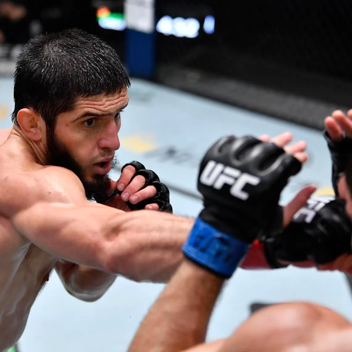 Newly minted champion Islam Makhachev (left) defends his crown against surging contender Ian Machado Garry in the main event of UFC 330 on Aug 15.