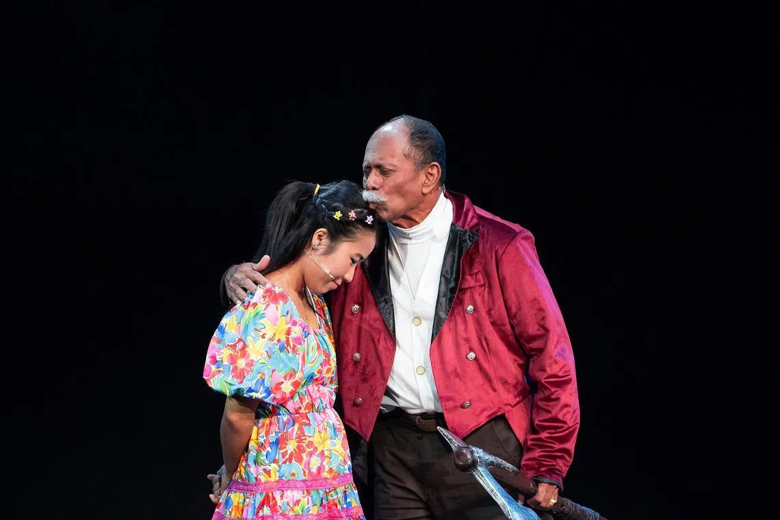 HuM Theatre presents American playwright Jennifer Haley’s The Nether, featuring (from left) Janine Ng and Subin Subaiah, a speculative dystopian work tackling virtual fantasies.