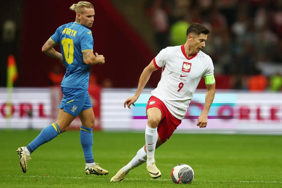 Soccer Football - International Friendly - Poland v Ukraine - National Stadium, Warsaw, Poland - June 7, 2024 Poland's Robert Lewandowski in action REUTERS/Kacper Pempel