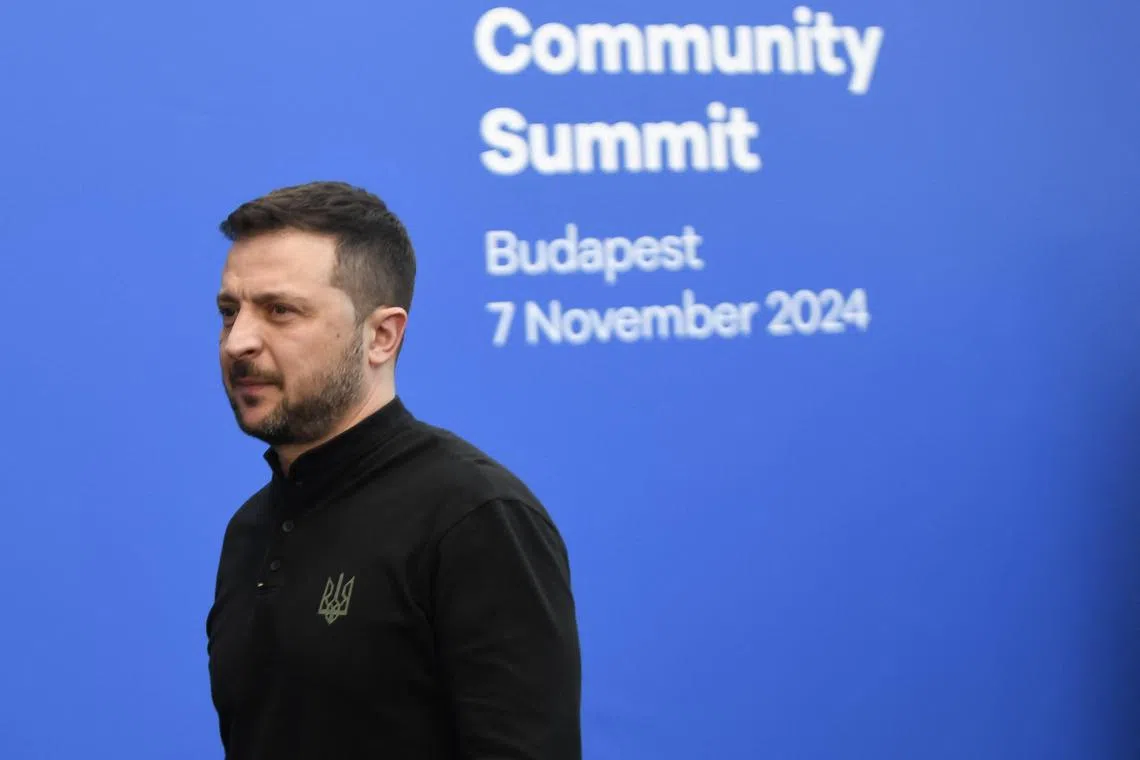 Mr Zelensky accused some European leaders, without specifying who, of “strongly” pushing Ukraine to make “concessions to Putin”.