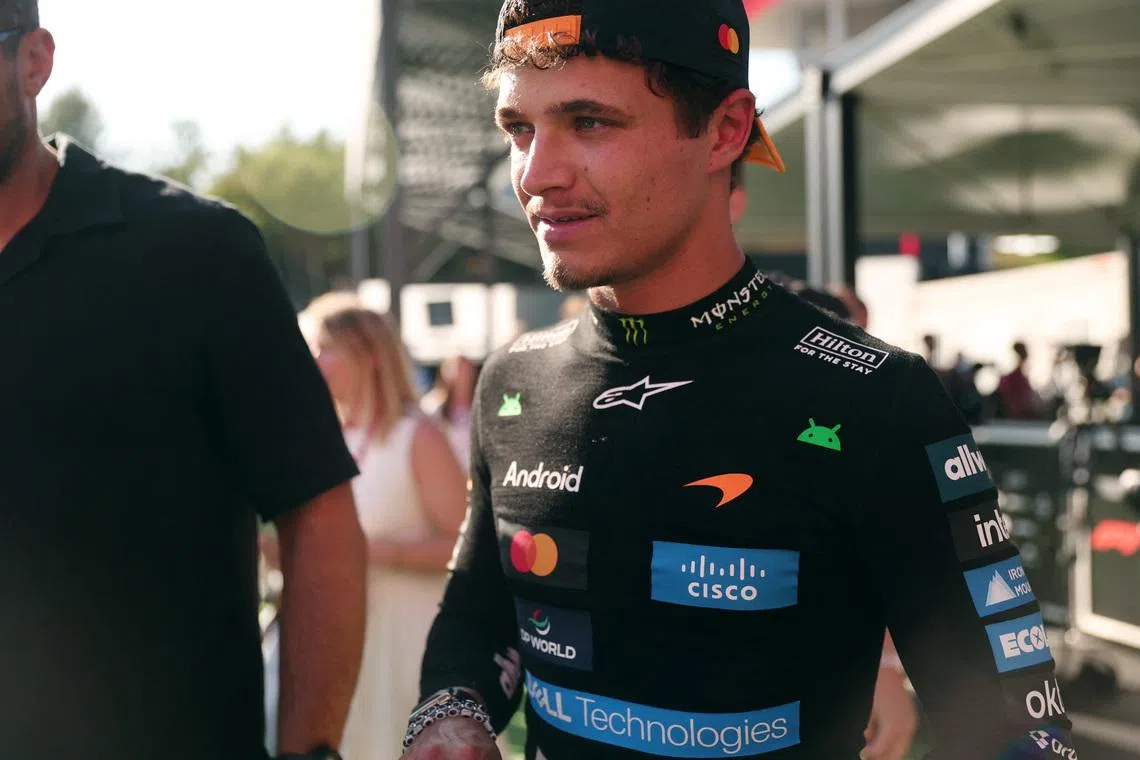 Formula One F1 - Barcelona-Catalunya Grand Prix - Circuit de Barcelona-Catalunya, Barcelona, Spain - June 12, 2026 McLaren's Lando Norris after practice REUTERS/Bruna Casas