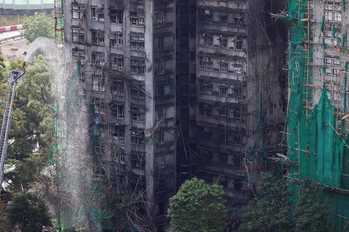 Hundreds of people are still missing after a fire broke out at Wang Fuk Court complex in Tai Po, Hong Kong, on Nov 26.