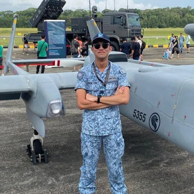 captain eugene chia, pilot of the unmanned aerial vehicle (uav) heron 1, finds ways to enhance the unmanned aerial system capabilities of the republic of singapore air force (rsaf)