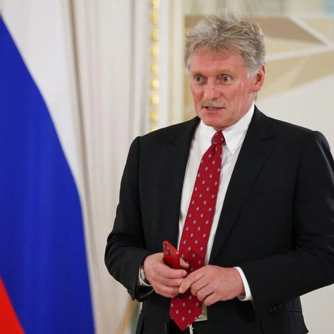 Kremlin spokesman Dmitry Peskov speaks before a press conference of Russian President Vladimir Putin following the Russia-Africa summit in Saint Petersburg, Russia, July 29, 2023. Sergei Bobylyov/TASS Host Photo Agency via REUTERS/File photo