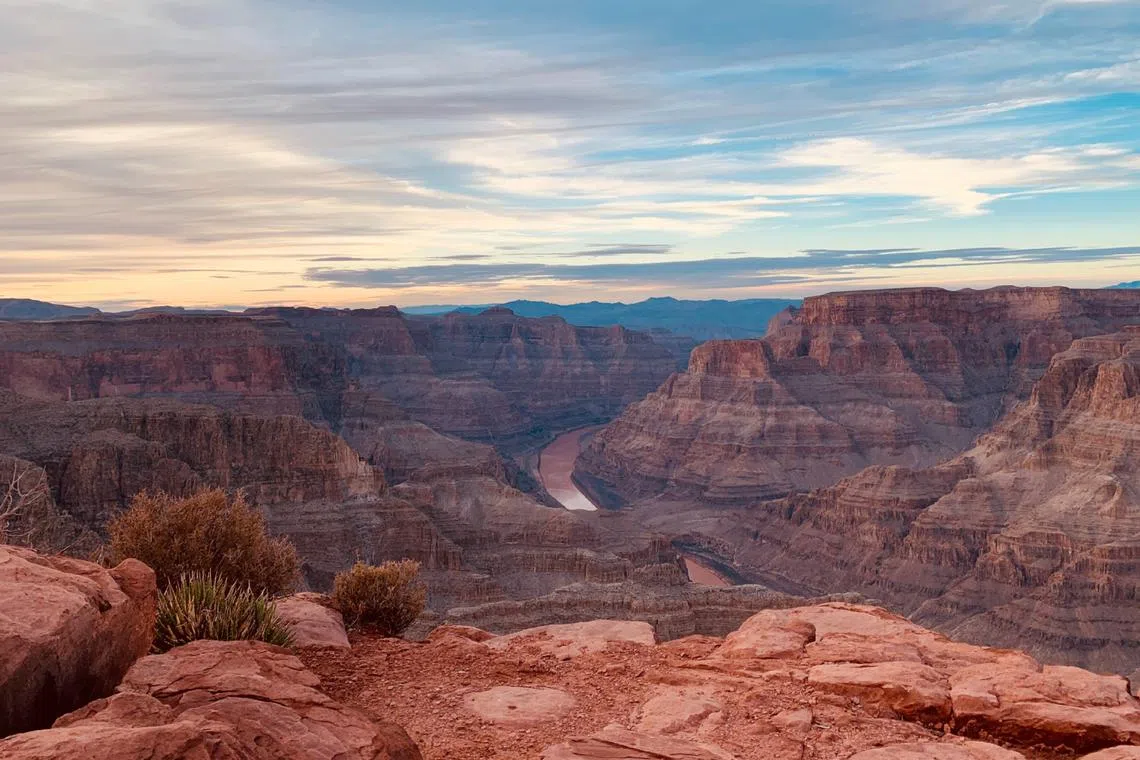 Wyatt Kauffman, 13, was on a trip with his mother last Tuesday at the Grand Canyon in the US state of Arizona.