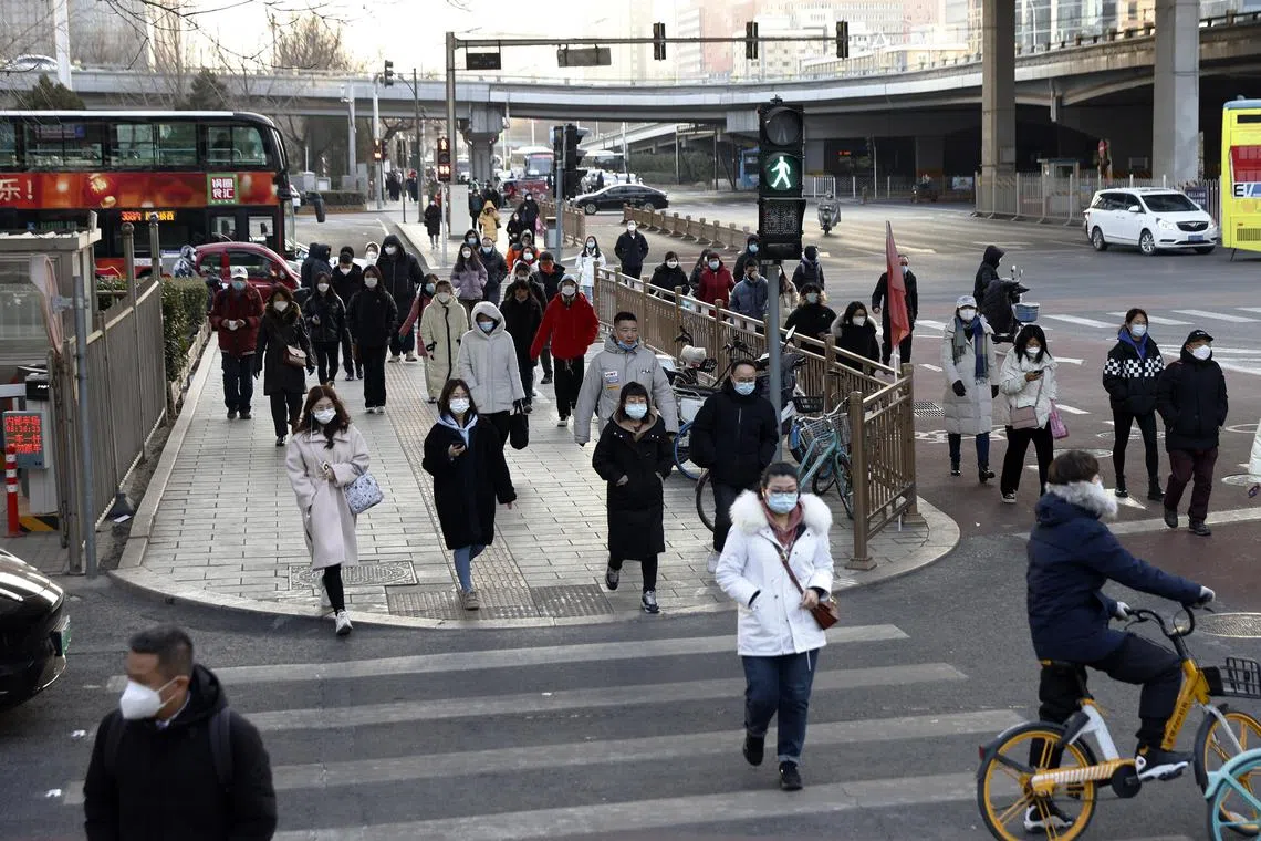 The variants causing infections in China were the same Omicron sub-variants - BA.5.2 and BF.7. 