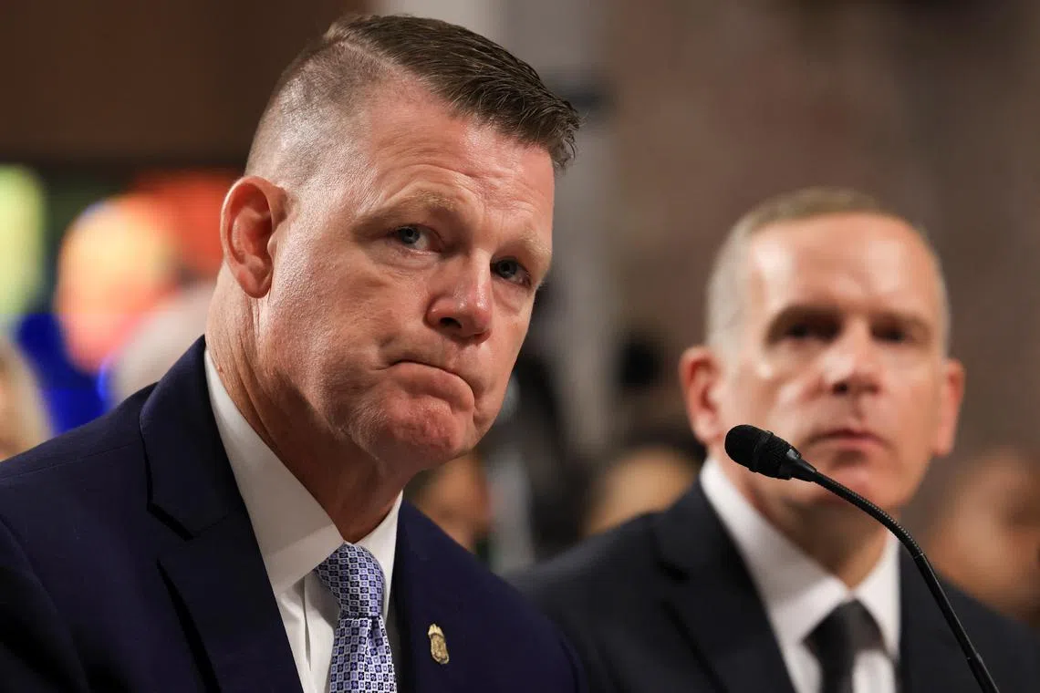 Acting Director of the U.S. Secret Service, Ronald L. Rowe, Jr. appears before a Senate Judiciary Committee hearing on the attempted assassination of Republican presidential nominee and former U.S. President Donald Trump, on Capitol Hill in Washington, U.S., July 30, 2024. REUTERS/Kevin Mohatt