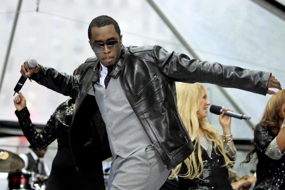 FILE PHOTO: Recording artist Sean \"P. Diddy\" Combs performs on the Today Show in New York City, October 20, 2006. REUTERS/Lucas Jackson/File Photo