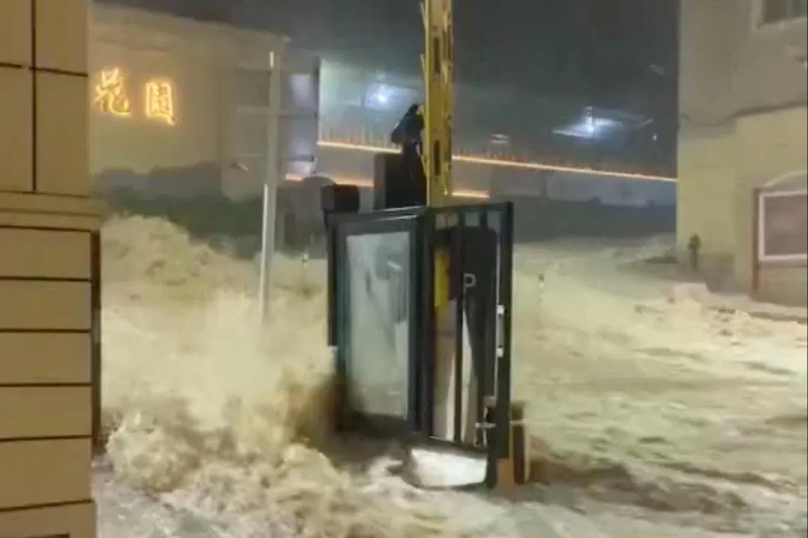 Several areas in Fujian recorded more than 300mm of rainfall in just over 24 hours.