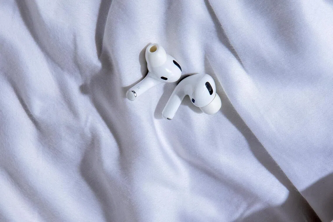 Many people pop in earbuds at bedtime.