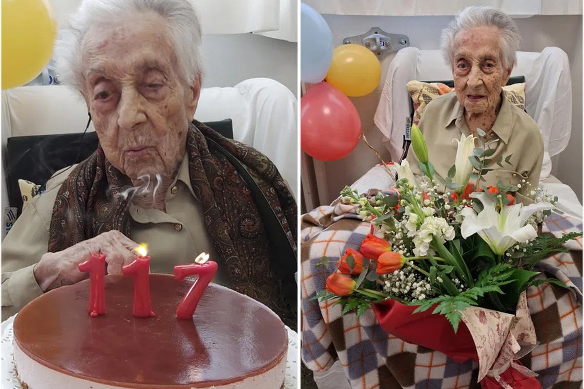 Spain’s Maria Branyas Morera was born in the United States and lived through two world wars.