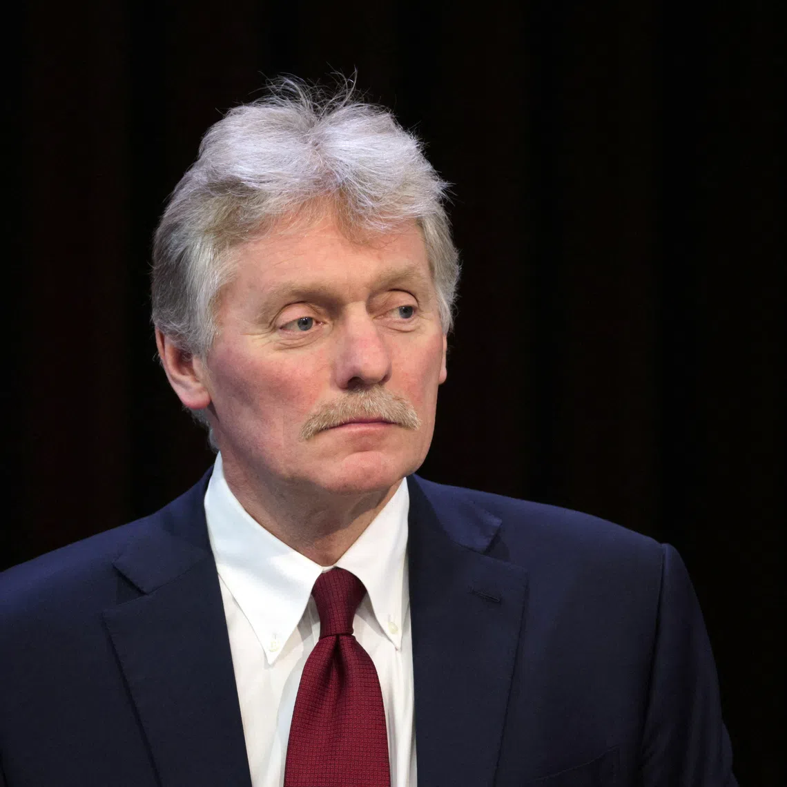Kremlin spokesman Dmitry Peskov attends Russian President Vladimir Putin's annual televised year-end press conference and phone-in held in Moscow, Russia December 19, 2024. Sputnik/Gavriil Grigorov/Pool via REUTERS ATTENTION EDITORS - THIS IMAGE WAS PROVIDED BY A THIRD PARTY.