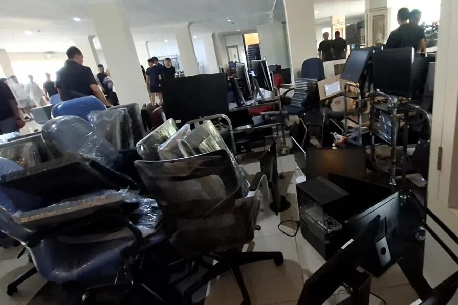 Officers from Batam Immigration Office raided an international scam centre syndicate operating out of Baloi View Apartment in Batam city, Riau Islands, on April 6.