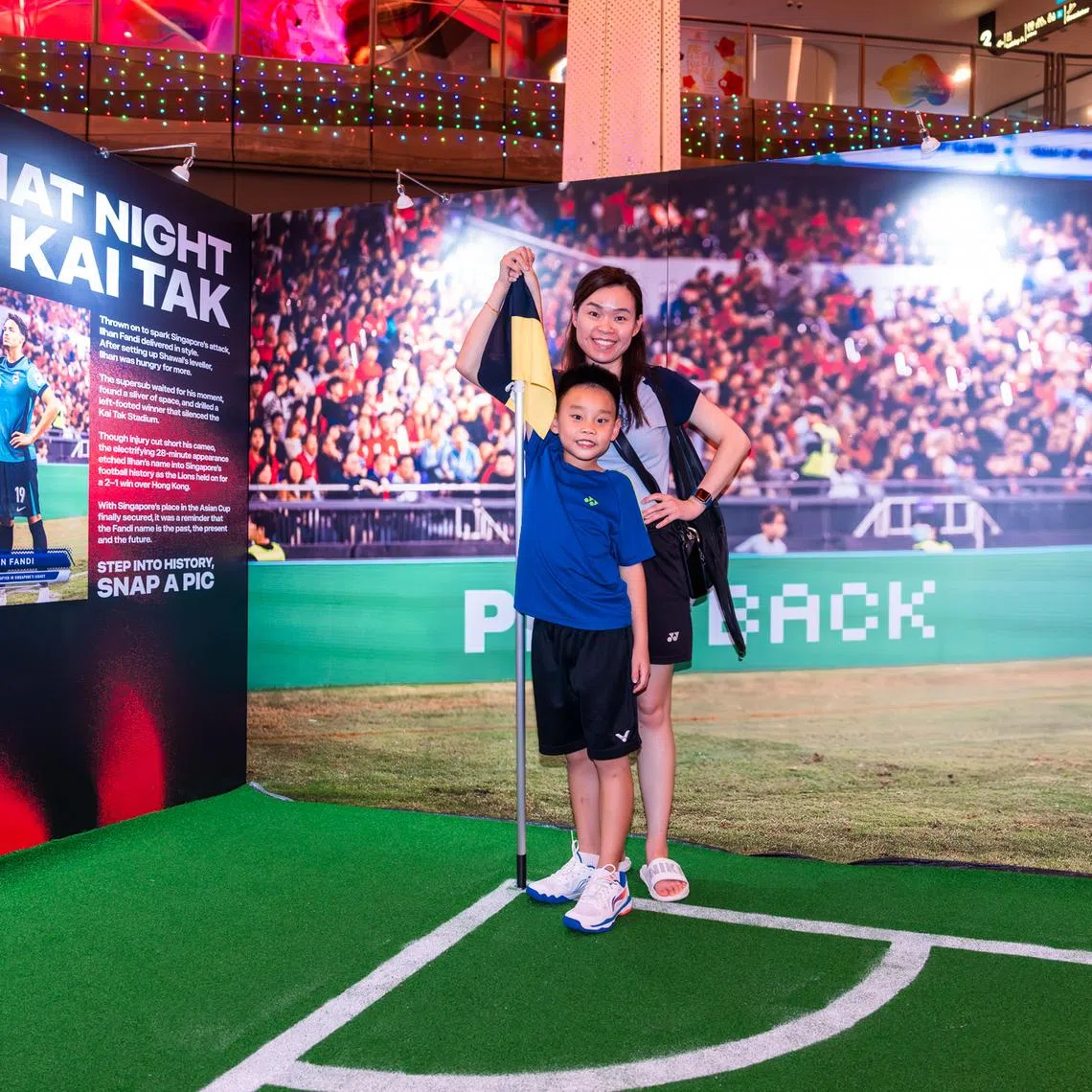 “Through the Tunnel”, a travelling exhibition developed by the Football Association of Singapore (FAS) in partnership with The Straits Times and sports collectible firm Playback Asia, kicked off at Our Tampines Hub on Feb 26 and 27