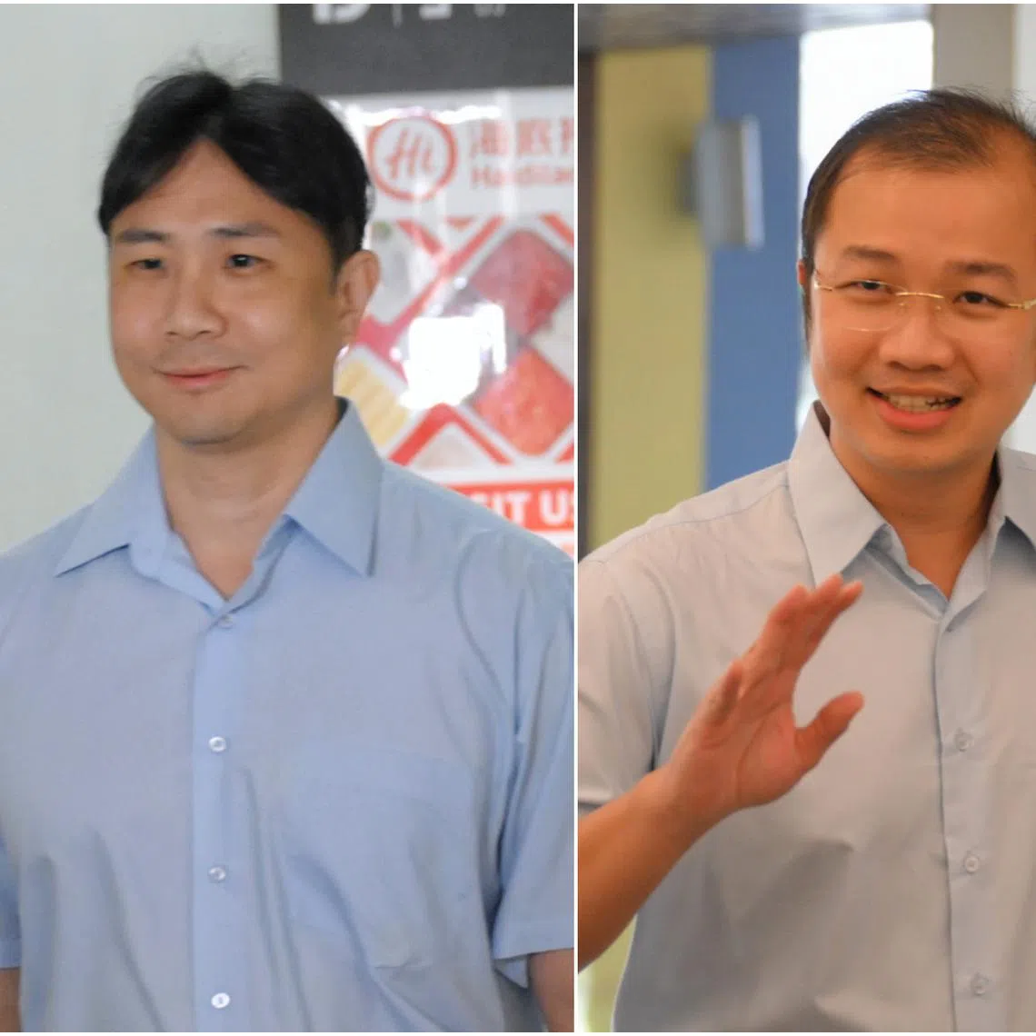 Sengkang GRC MP Jamus Lim (left) is youth wing president while his GRC mate Louis Chua is now head of the media team.