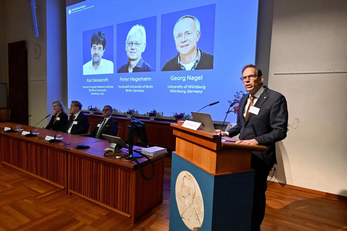 Scientists Deisseroth, Hegemann and Nagel win 2026 Nobel Prize in medicine