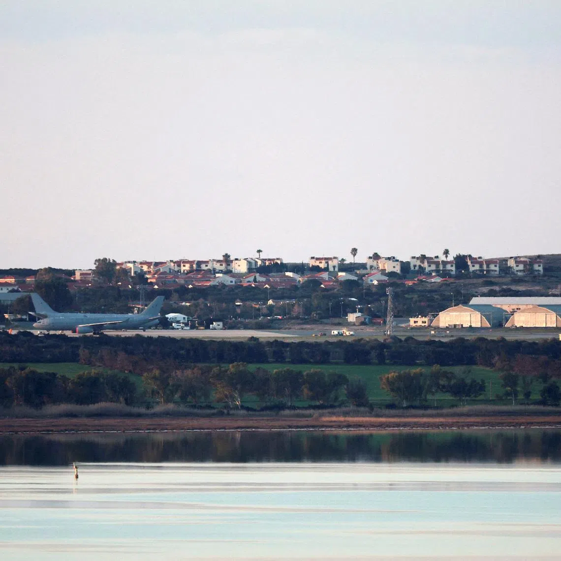 RAF Akrotiri, a British sovereign base in Cyprus that was hit by a drone early Monday, causing limited damage, Cyprus, March 3, 2026. REUTERS/Yiannis Kourtoglou