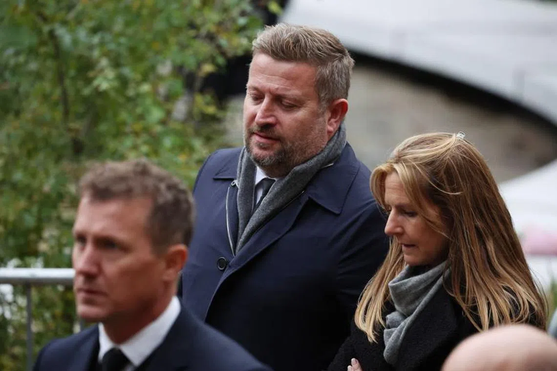 Soccer Football - Funeral of former England and Manchester United footballer Bobby Charlton - Manchester Cathedral, Manchester, Britain - November 13, 2023 Manchester United CEO & director Richard Arnold  arrives at Manchester Cathedral REUTERS/Phil Noble